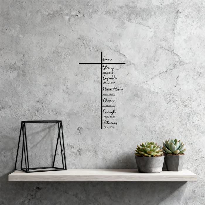 ✨Elegant Metal Christian Heart & Cross Wall Art - Image 6