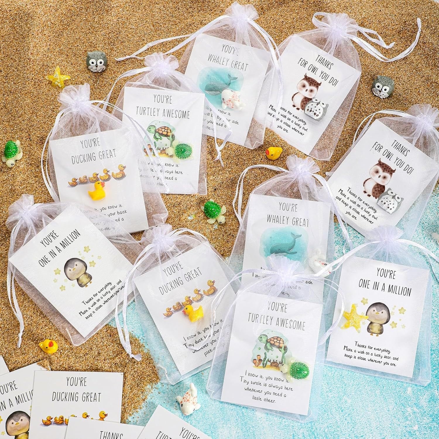 🎁Employee Appreciation Gifts – Funny Resin Animals with Thank You Cards - Image 3
