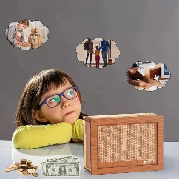 🎁Family Fun Savings Box🎁 Wooden Cash Saving Box - Image 5