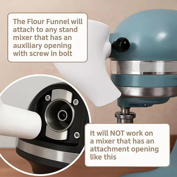 🔥✨Flour Funnel for Kitchen Aid Stand Mixer - Image 3