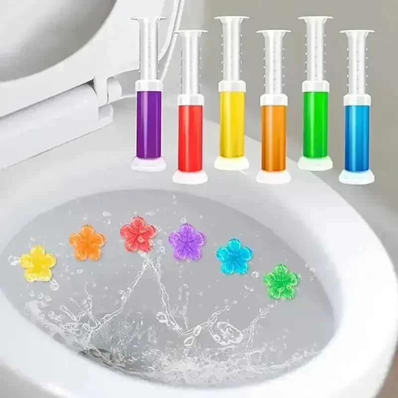 🔥🚽84 Flowers Toilet Cleaner Gel Stamp 1 set contains 6 pack (84 flowers) - Image 9