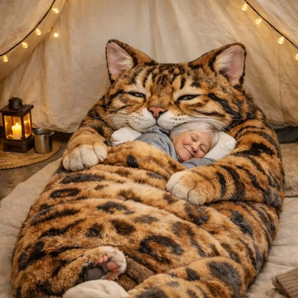 ⏰🐱 Fluffy cat sleeping bagy💤 - Image 2