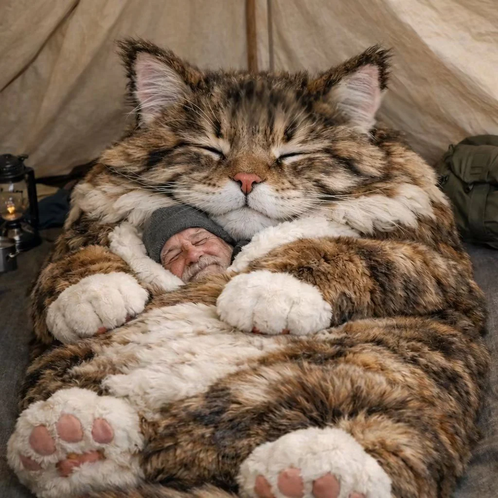 ⏰🐱 Fluffy cat sleeping bagy💤 - Image 3