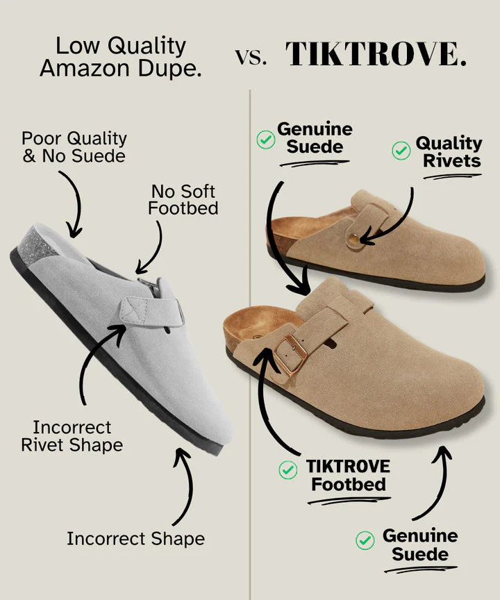 Genuine Suede Clogs by Tiktrove - Image 11