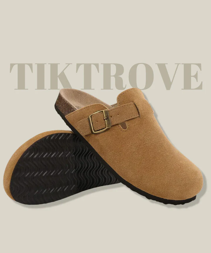 Genuine Suede Clogs by Tiktrove - Image 3