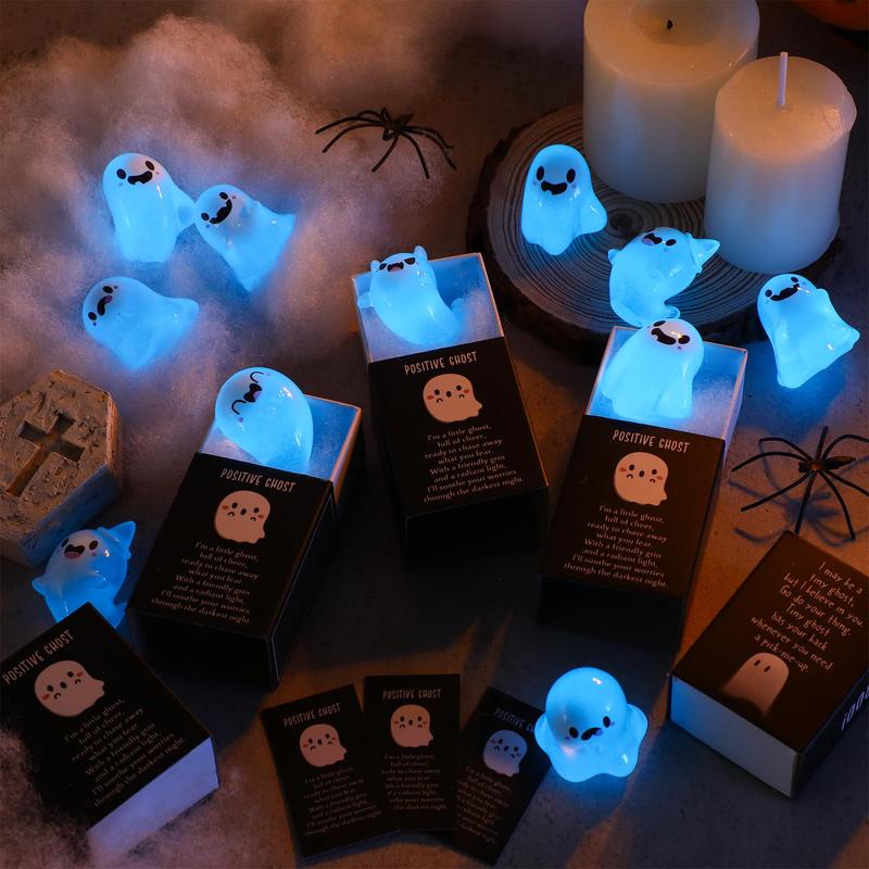 🎃Halloween Sale 👻Glow in the Dark Mini Ghost Figures with Box(set of 36) - Image 3