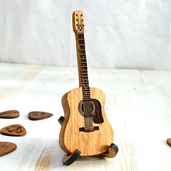 🎁Mini Cute Edition Wooden Guitar Plectrum Case🎸 - Image 8
