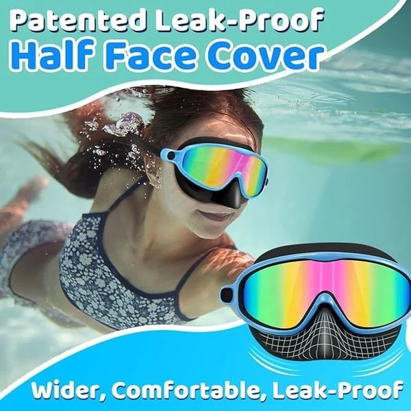 🏊♀️Last Day Buy 1 Get 1 Free🏊♀️-HD children's large frame waterproof and anti-fog swimming goggles - Image 12