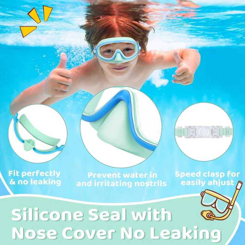 🏊♀️Last Day Buy 1 Get 1 Free🏊♀️-HD children's large frame waterproof and anti-fog swimming goggles - Image 13