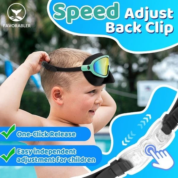 🏊♀️Last Day Buy 1 Get 1 Free🏊♀️-HD children's large frame waterproof and anti-fog swimming goggles - Image 6