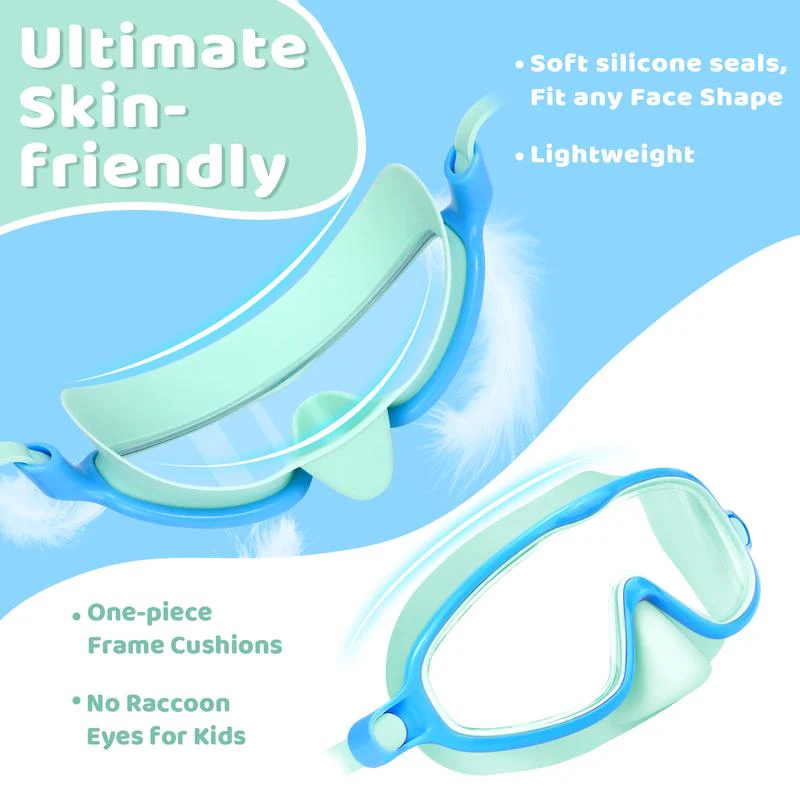 🏊♀️Last Day Buy 1 Get 1 Free🏊♀️-HD children's large frame waterproof and anti-fog swimming goggles - Image 7