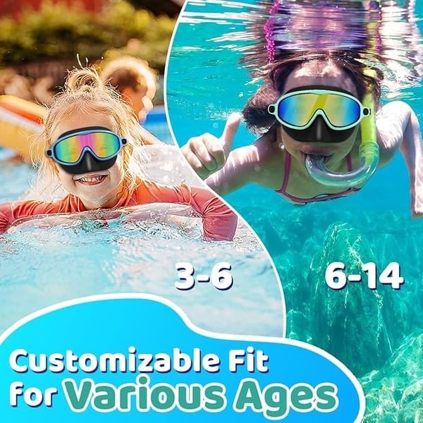 🏊♀️Last Day Buy 1 Get 1 Free🏊♀️-HD children's large frame waterproof and anti-fog swimming goggles - Image 8