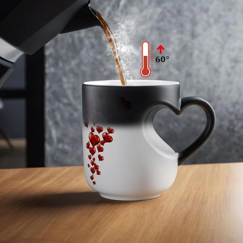 Heart-Shaped Color Changing Magic Ceramic Mug - Image 4