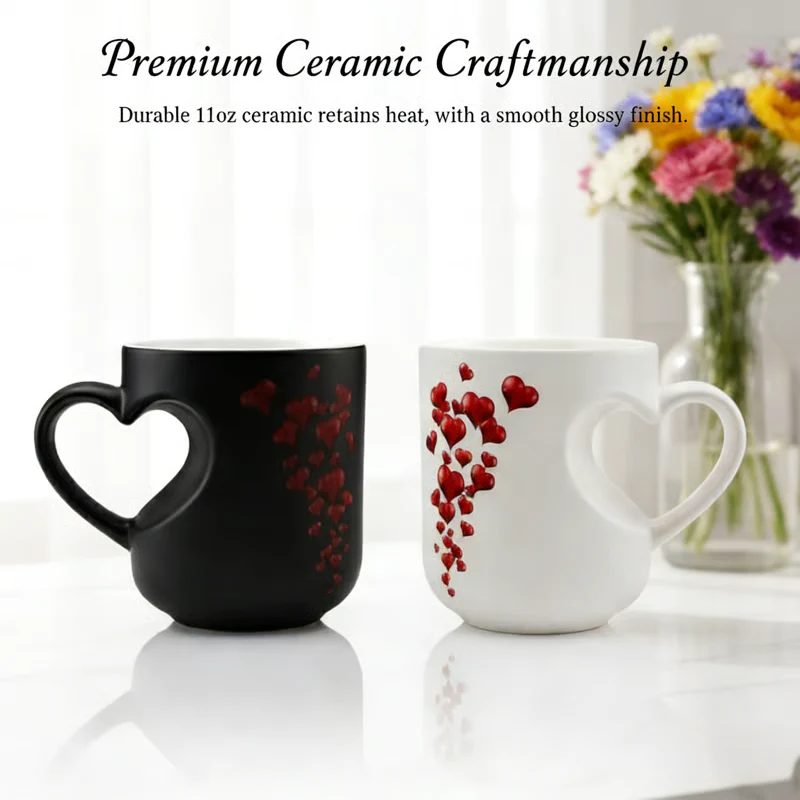 Heart-Shaped Color Changing Magic Ceramic Mug - Image 7