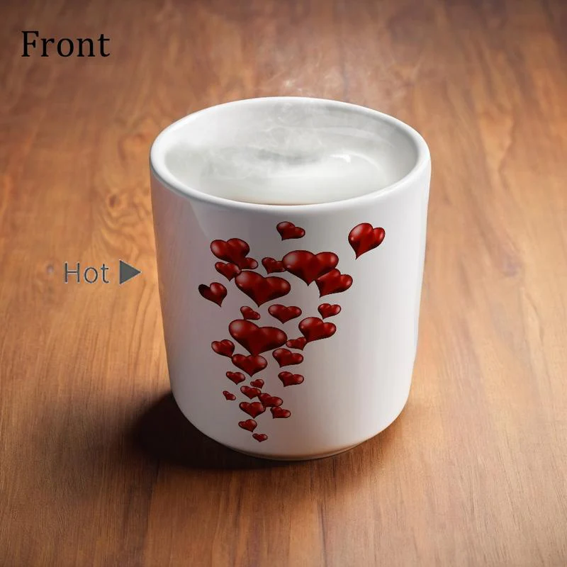 Heart-Shaped Color Changing Magic Ceramic Mug - Image 8