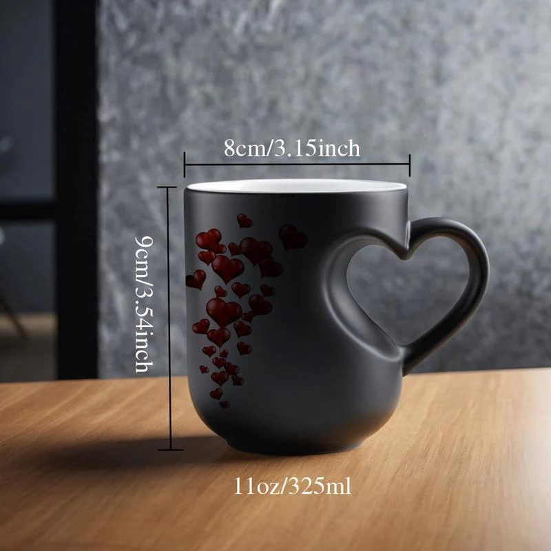Heart-Shaped Color Changing Magic Ceramic Mug - Image 9