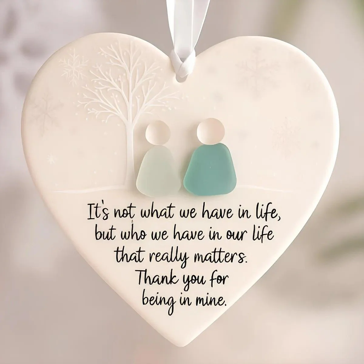 🌊Heart-Shaped Sea Glass Friendship Decor💝✨ Shaped by Nature & Crafted by Hand! - Image 5