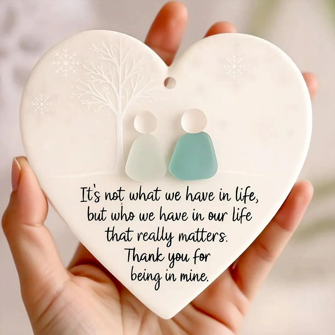 🌊Heart-Shaped Sea Glass Friendship Decor💝✨ Shaped by Nature & Crafted by Hand! - Image 6