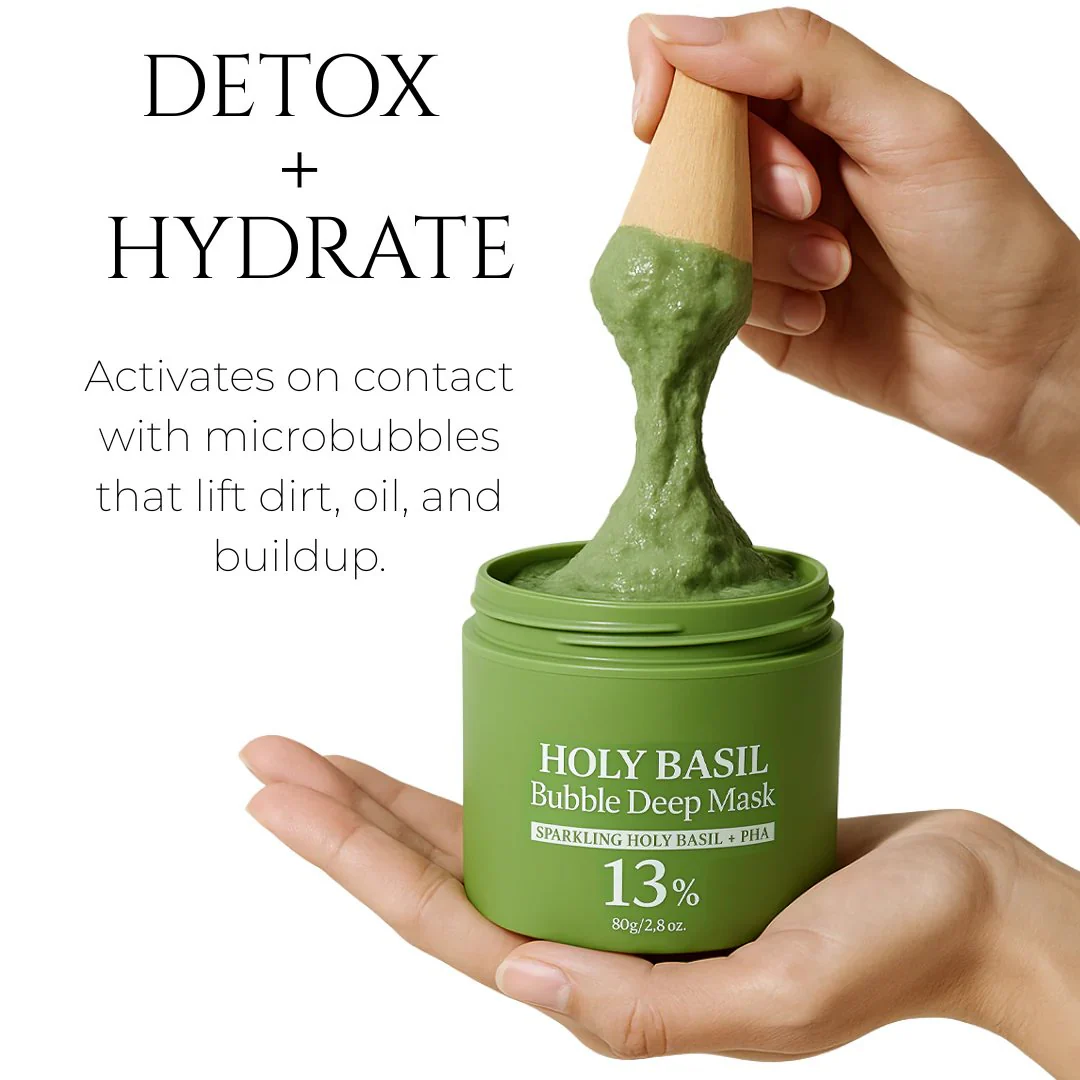 Holy Basil Bubble Deep Cleansing Mask - Image 13