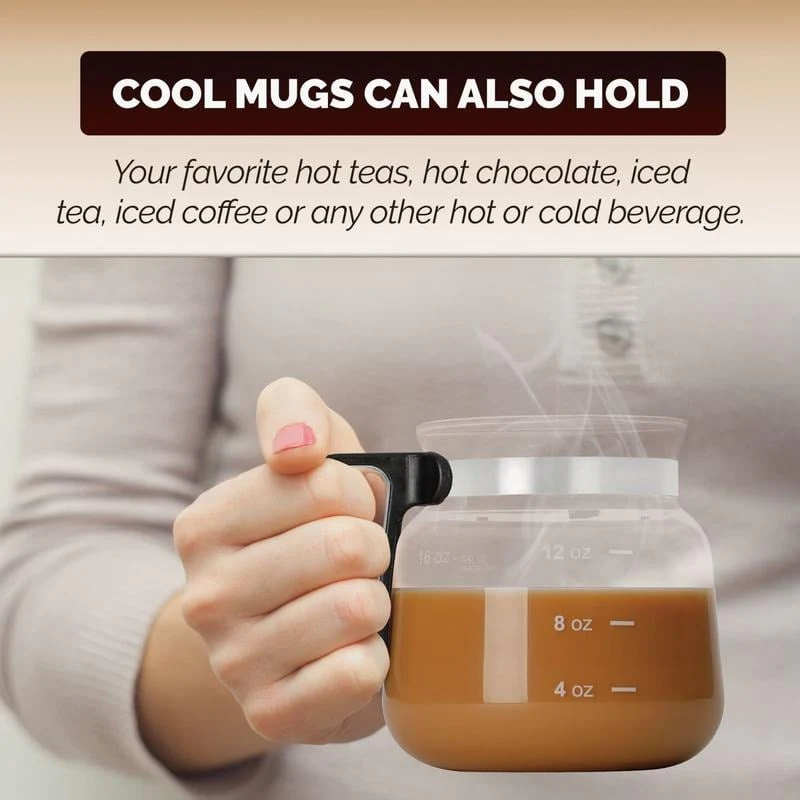 💖☕ 16 Oz Glass Coffee Mug – Coffee Pot Style - Image 4