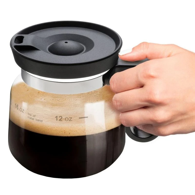 💖☕ 16 Oz Glass Coffee Mug – Coffee Pot Style - Image 9