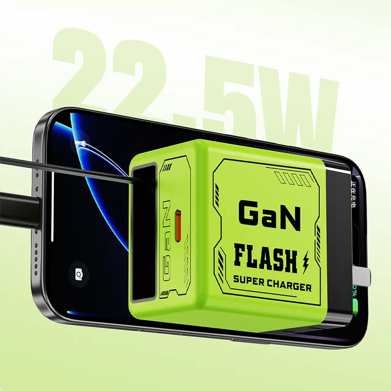 🔥W&O 2-in-1 GaN Compatible with 120W Fast Charger - Image 4