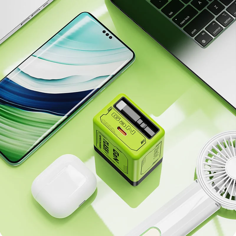 🔥W&O 2-in-1 GaN Compatible with 120W Fast Charger - Image 5