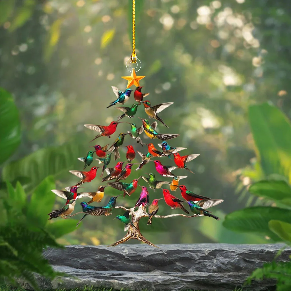 Hummingbird Christmas Ornament - Image 3