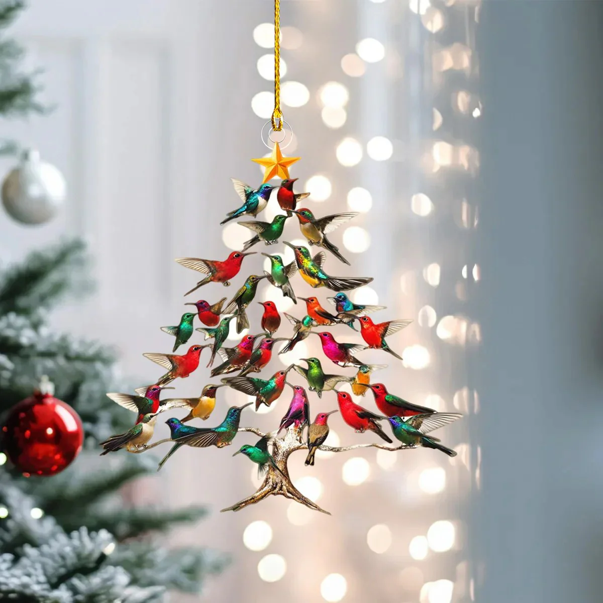 Hummingbird Christmas Ornament - Image 4