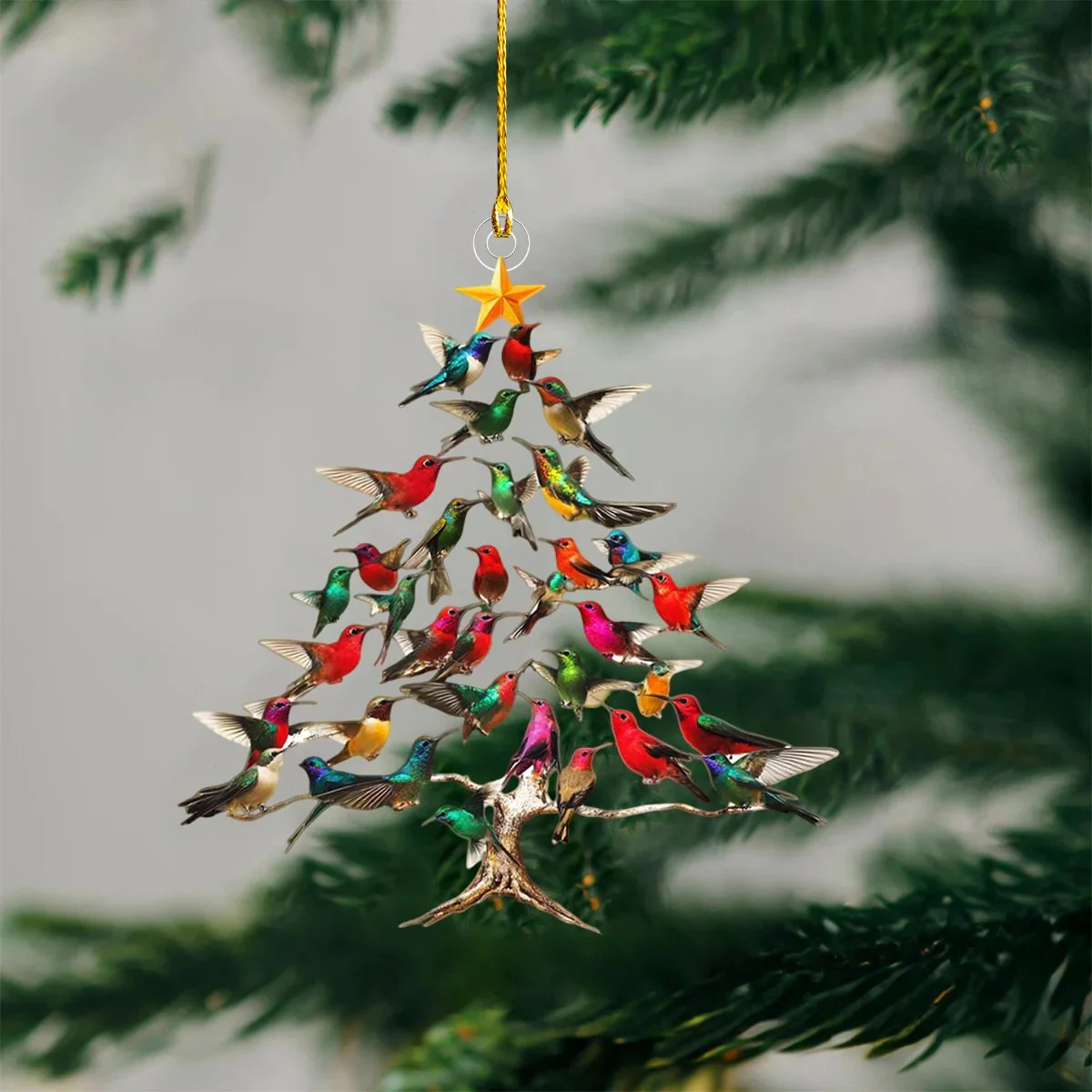 Hummingbird Christmas Ornament - Image 5