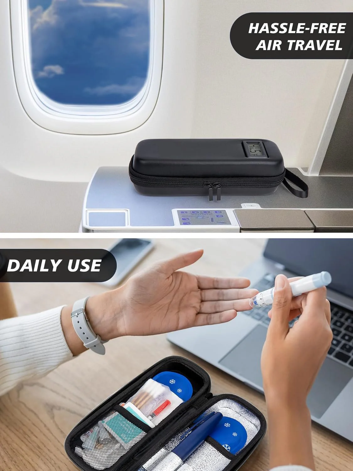 ⏰🎉🔥Insulin Cooler Travel Case with Temperature Display - Image 4