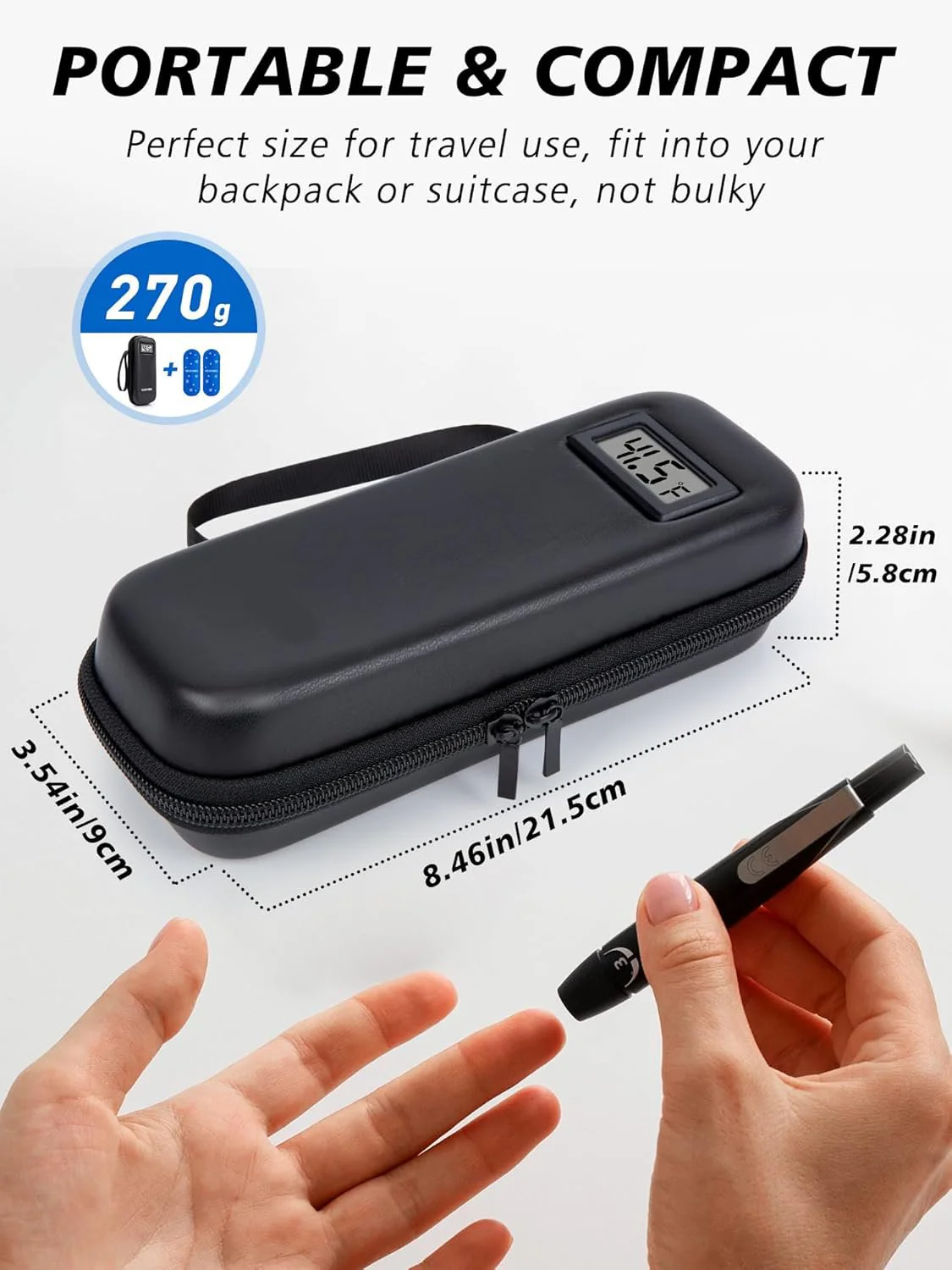 ⏰🎉🔥Insulin Cooler Travel Case with Temperature Display - Image 5