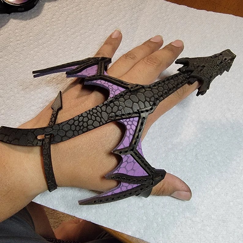 Leather Hand Dragon Cuff - Image 13