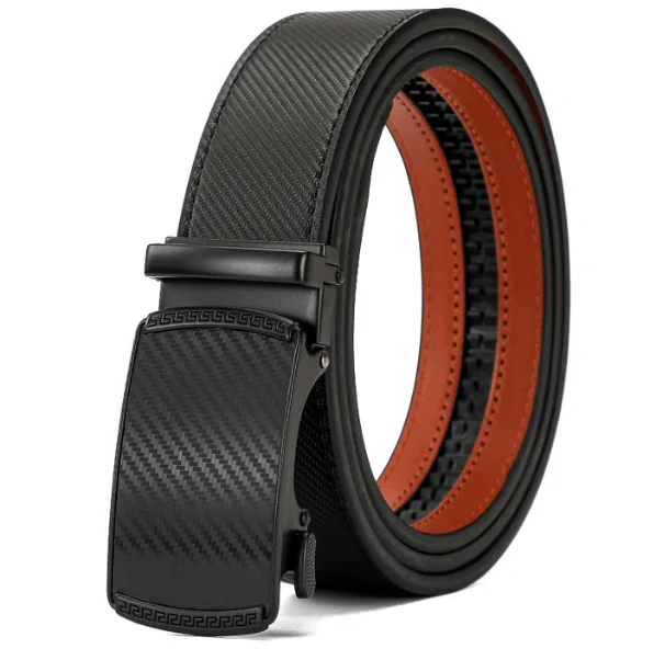 Leather Ratchet Belt With Adjustable Buckle - Image 6