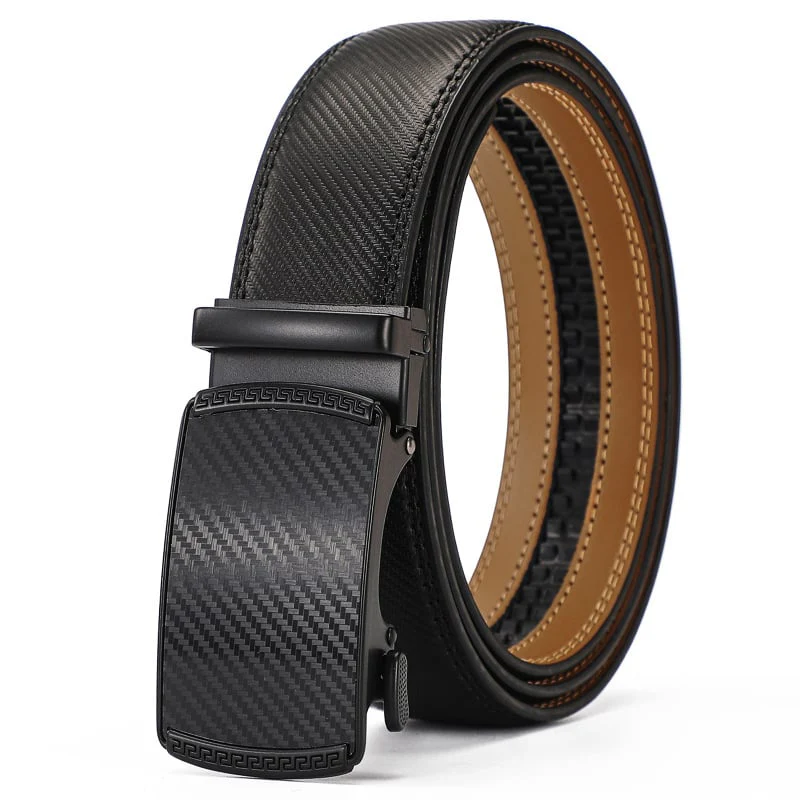 Leather Ratchet Belt With Adjustable Buckle - Image 8