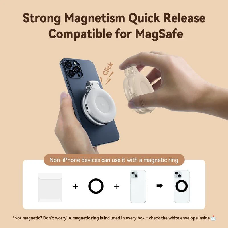 💥 3-in-1 Magnetic Beauty Selfie Light for Phones - Image 4