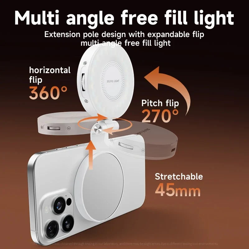 💥 3-in-1 Magnetic Beauty Selfie Light for Phones - Image 7