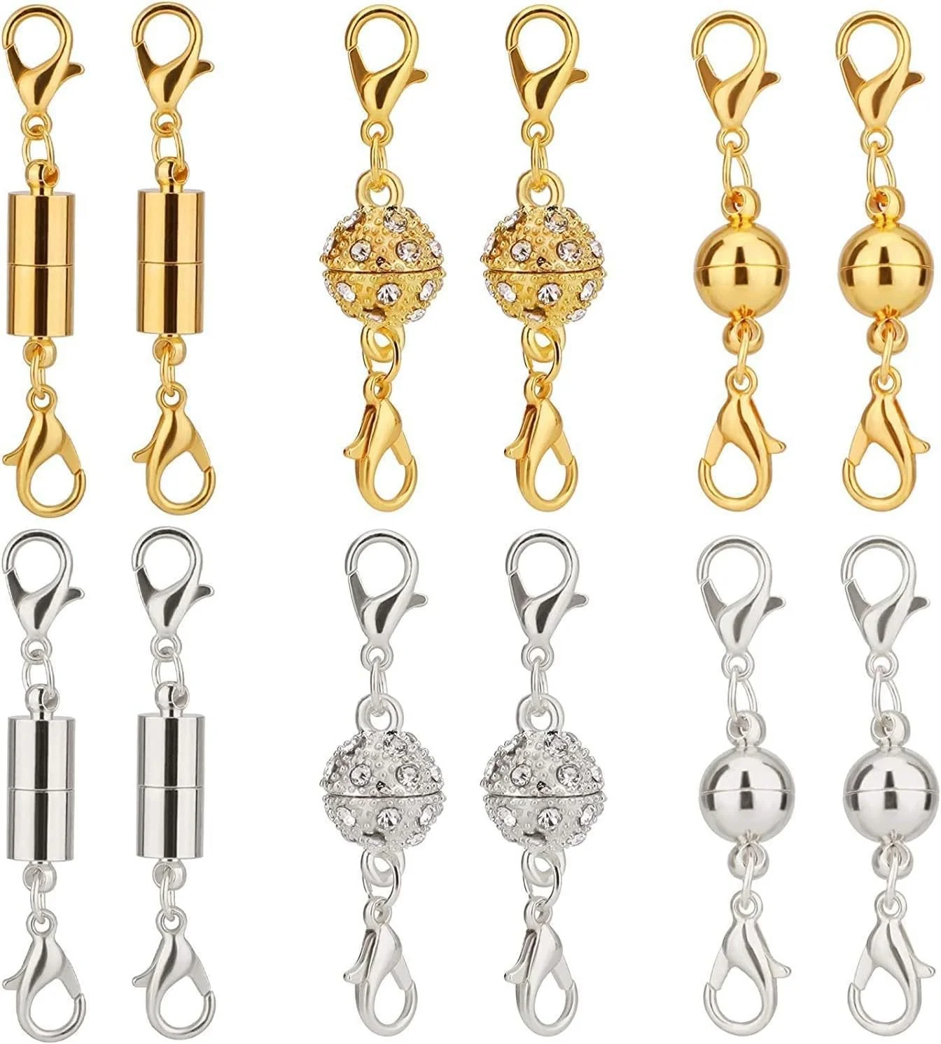 🔥Magnetic Necklace Clasps and Closures 1 Set ( 6 PCS )