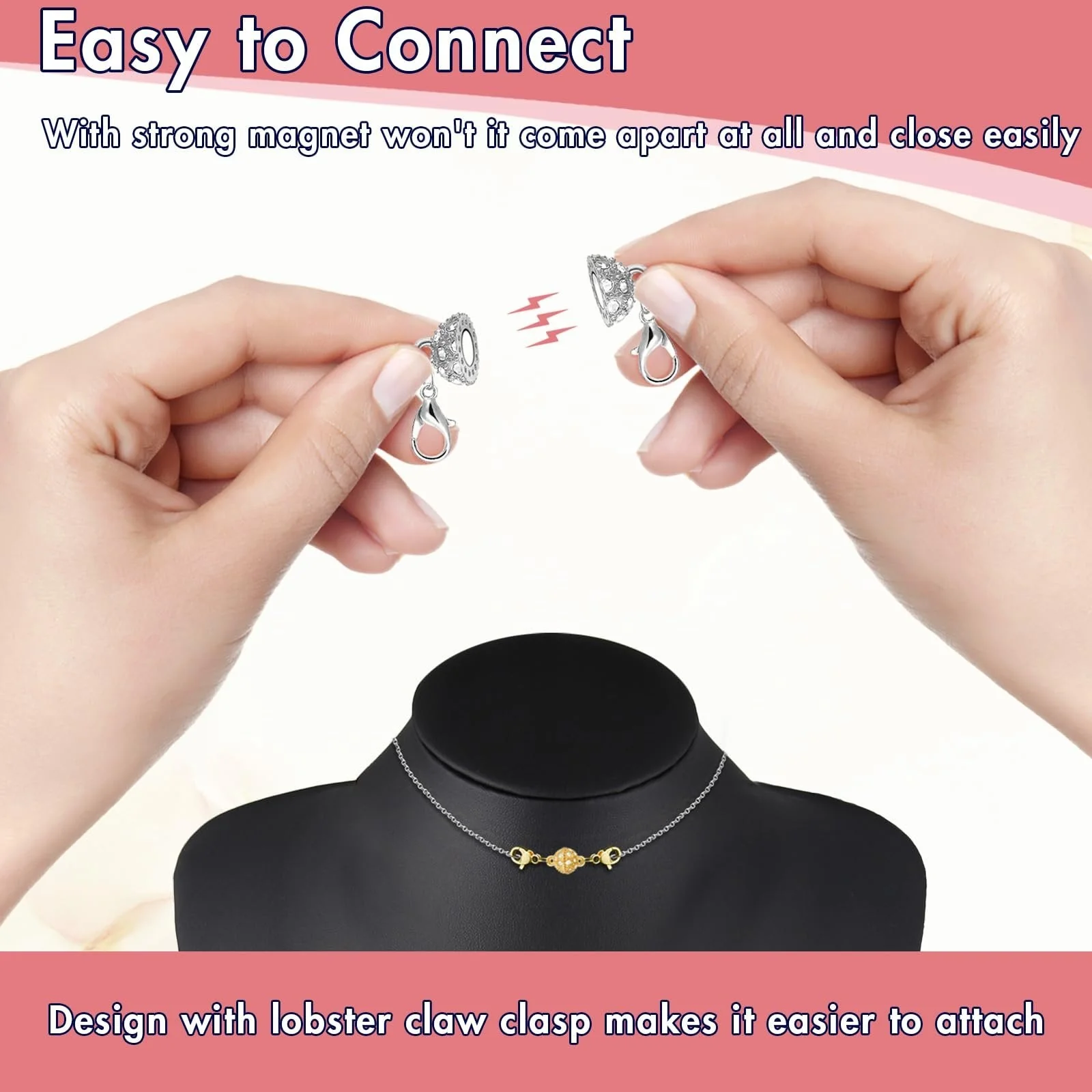 🔥Magnetic Necklace Clasps and Closures 1 Set ( 6 PCS ) - Image 3