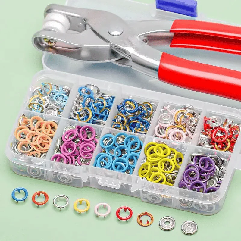 ✨100 pcs Invisible Colored Metal Buckle & Manual Pressure Pliers Kit - Image 12