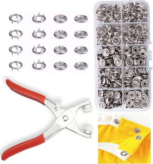 ✨100 pcs Invisible Colored Metal Buckle & Manual Pressure Pliers Kit - Image 13