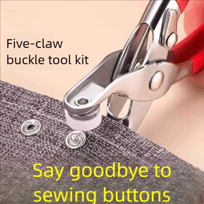 ✨100 pcs Invisible Colored Metal Buckle & Manual Pressure Pliers Kit - Image 4