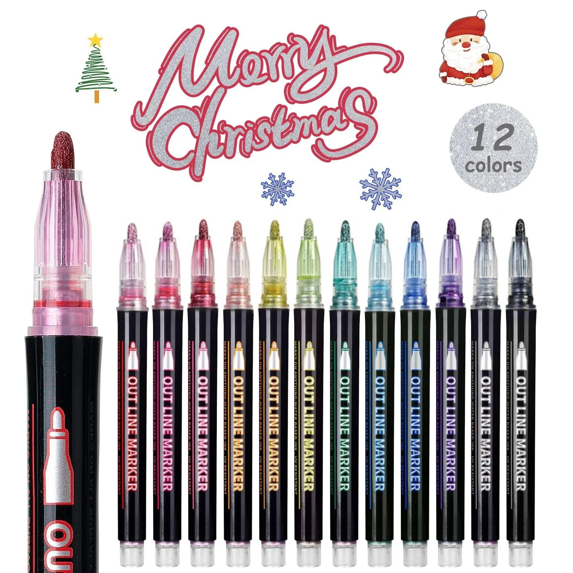 🎁Best Gift🎅Marker Pen for Highlight (12 colors) - Image 4