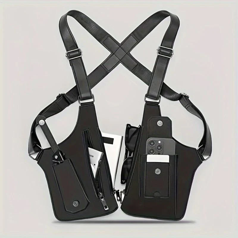 Premium Leather Adjustable Underarm Shoulder Bag for Men & Women