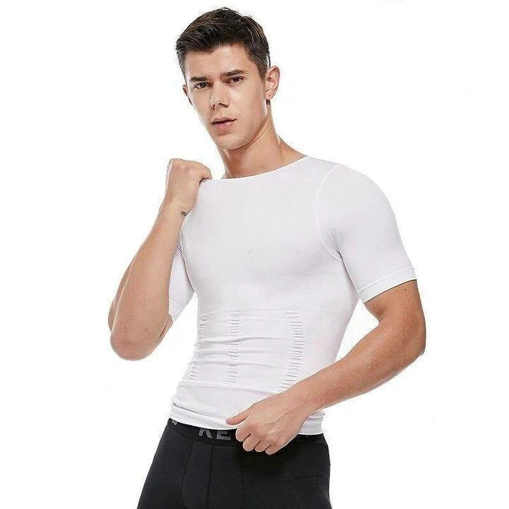 Men's Body Shaper Compression Workout T-shirt - Image 10
