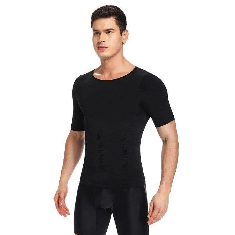Men's Body Shaper Compression Workout T-shirt - Image 11