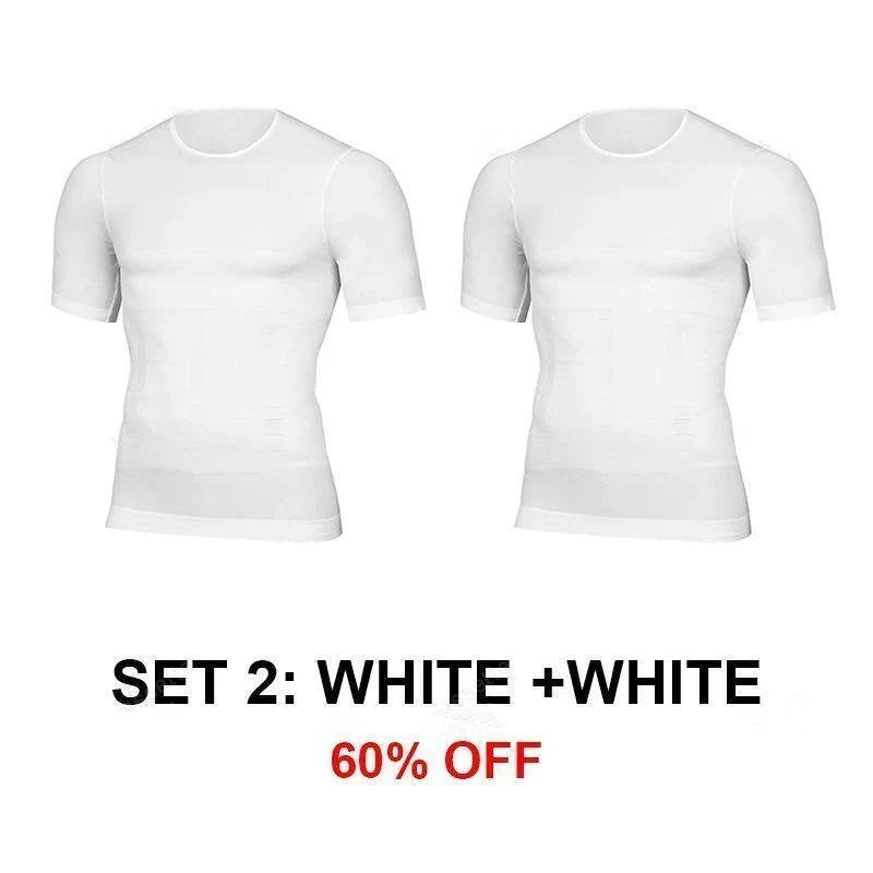 Men's Body Shaper Compression Workout T-shirt - Image 12