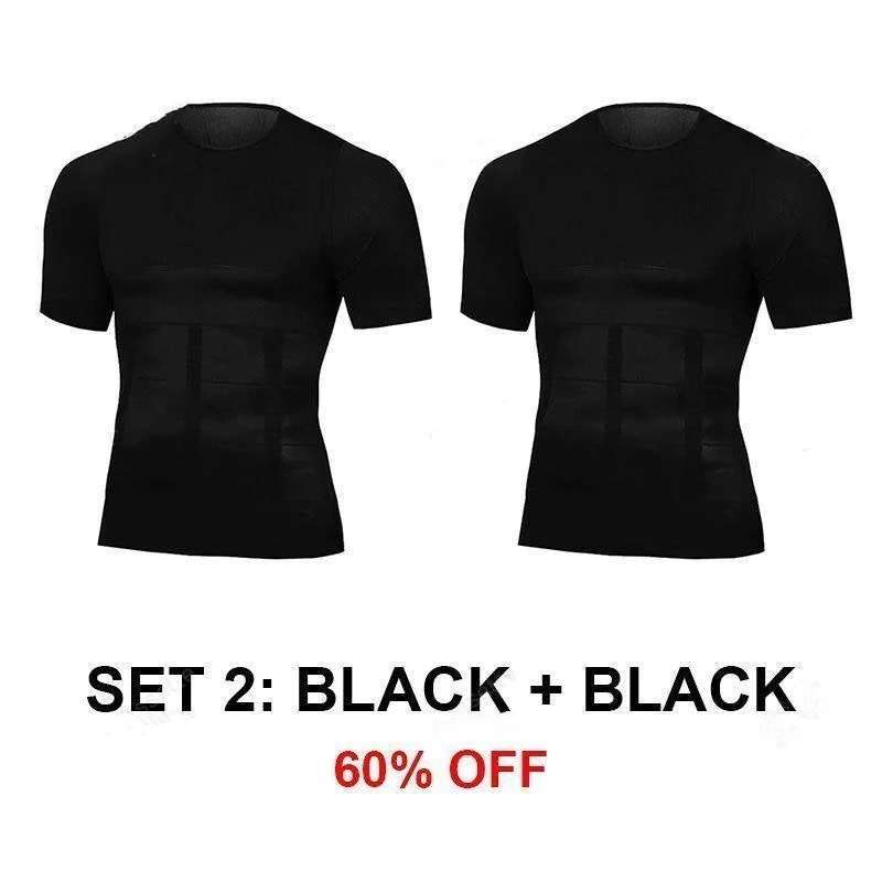 Men's Body Shaper Compression Workout T-shirt - Image 13