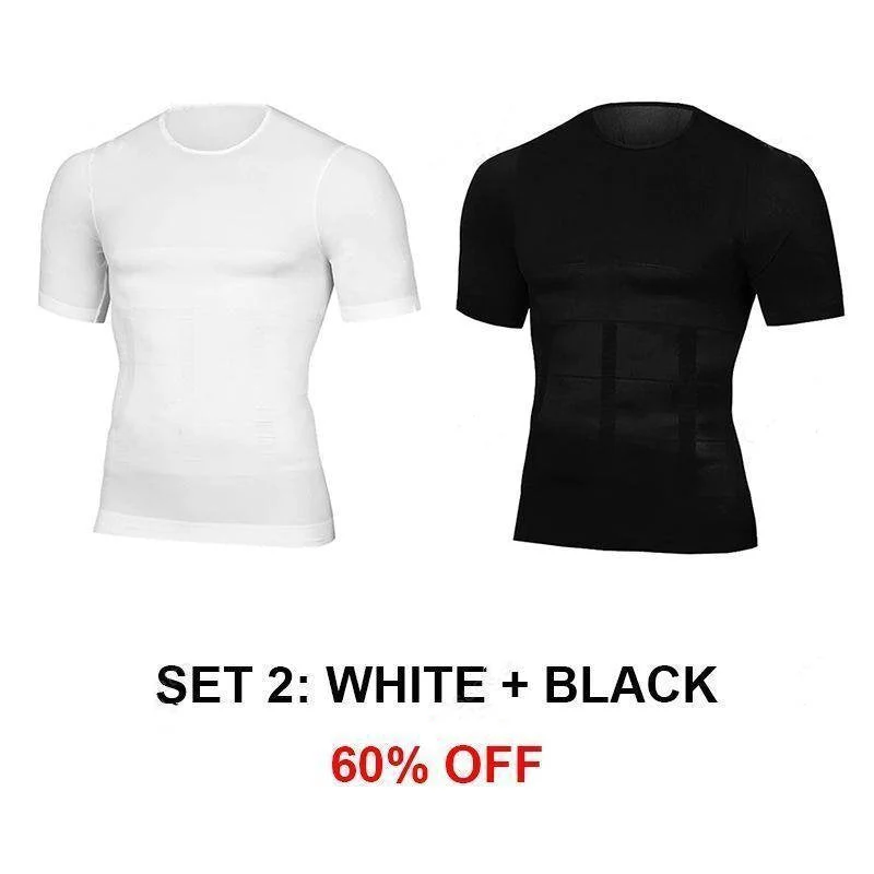 Men's Body Shaper Compression Workout T-shirt - Image 15