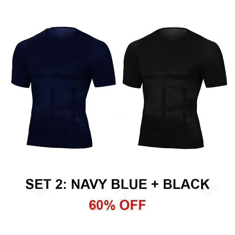 Men's Body Shaper Compression Workout T-shirt - Image 17